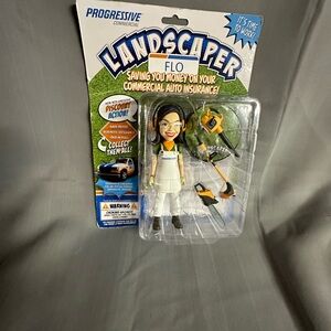 Progressive Flo Action Figure-Landscaper In Box